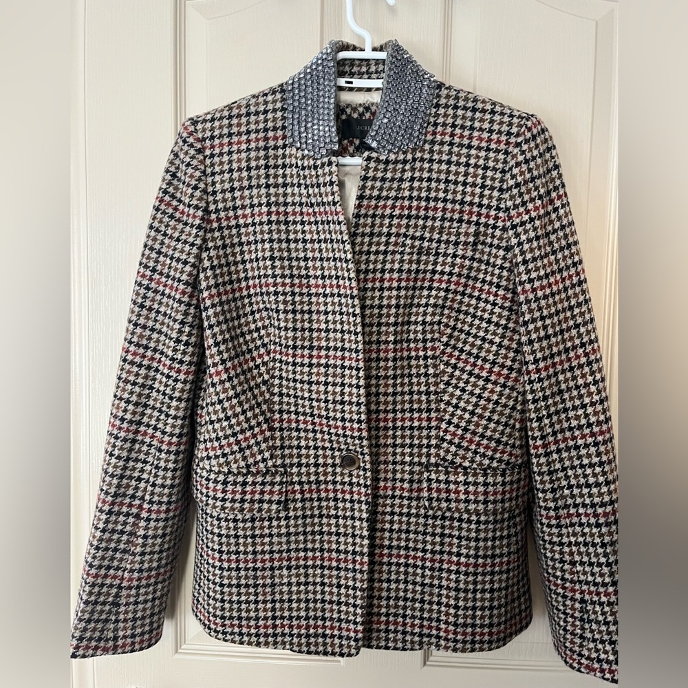 Checked JCrew Wool Blazer